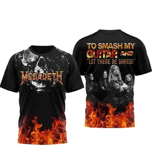 Megadeth Rust In Peace Thrash Metal Legend 3D All Over Print Shirt HY4695
