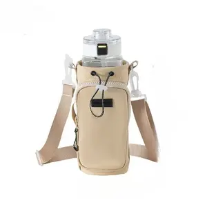 Fashion Water Bottle Bag, Outdoor Sports Single Shoulder Crossbody, Multi-Functional Cup Sleeve, Insulated Water Cup Holder