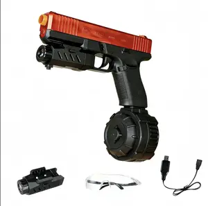 Electric Gel Blaster Toys, Full Auto Splat-Blaster Includes Drum and Goggles for Outdoor Team Game