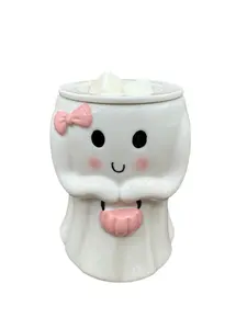 Ghost or Mummy Halloween Cute Light Up Wax Warmer Fall Essential Oil Melter