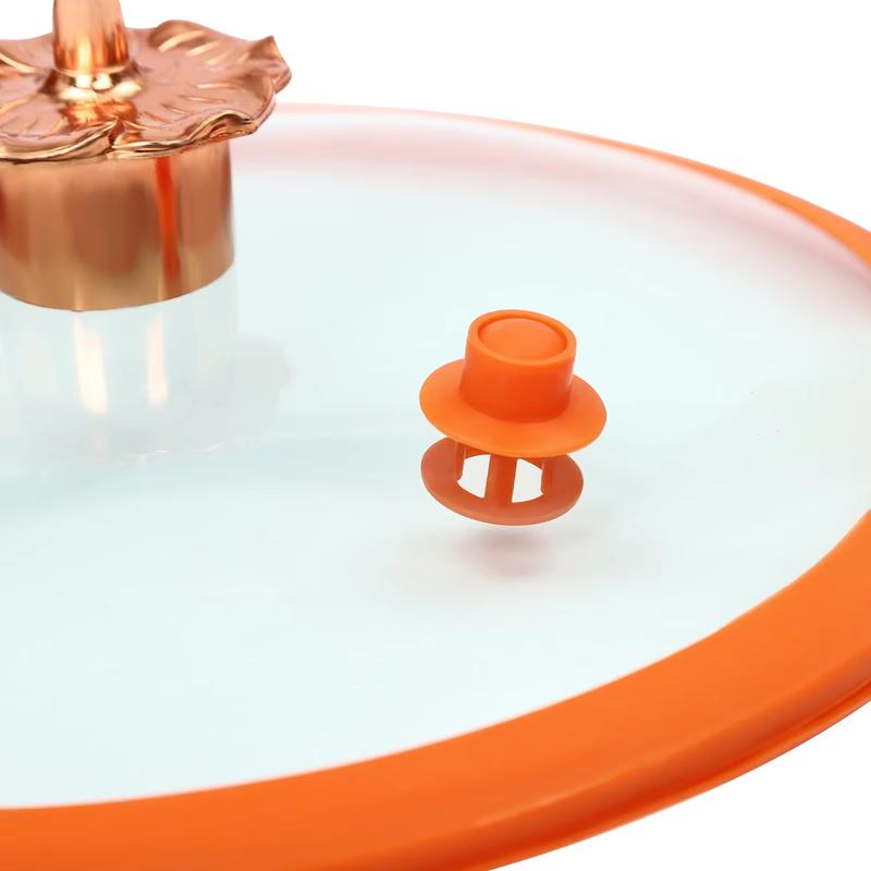 8-Liter Micro Pressure Cooker,Pumpkin-Shaped Non-Stick Pressure Cooker,With Transparent Lid, Small Household Gas Pressure Cooker NONE