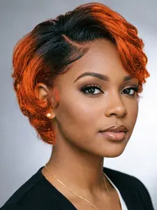 13x4 Transparent Lace Short Pixie Bob Wig Human Hair Wigs Lace Wig For Women Natural Look Comfortable For Daily Party Hair Wig