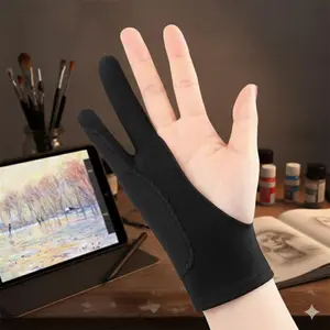 Breathable Sweat-Resistant Drawing Gloves for Graphic Tablet & Touchscreen, Anti-Fingerprint Anti-Slip Protective Sleeves, Reusable Washable Artist Gloves for Digital Painting & Creative Work