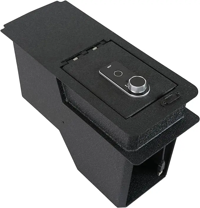 Center Console Safe Vault - KEREN Console Gun Safe Box Compatible with Honda CR-V 2017-2022, with Fingerprint Lock