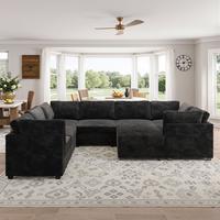 Black, 8 Seats, Sofa Bed