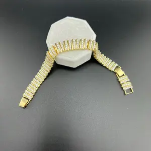 COD#0357 Gold Plated Tennis Bracelet 14K - Fashion Accessory