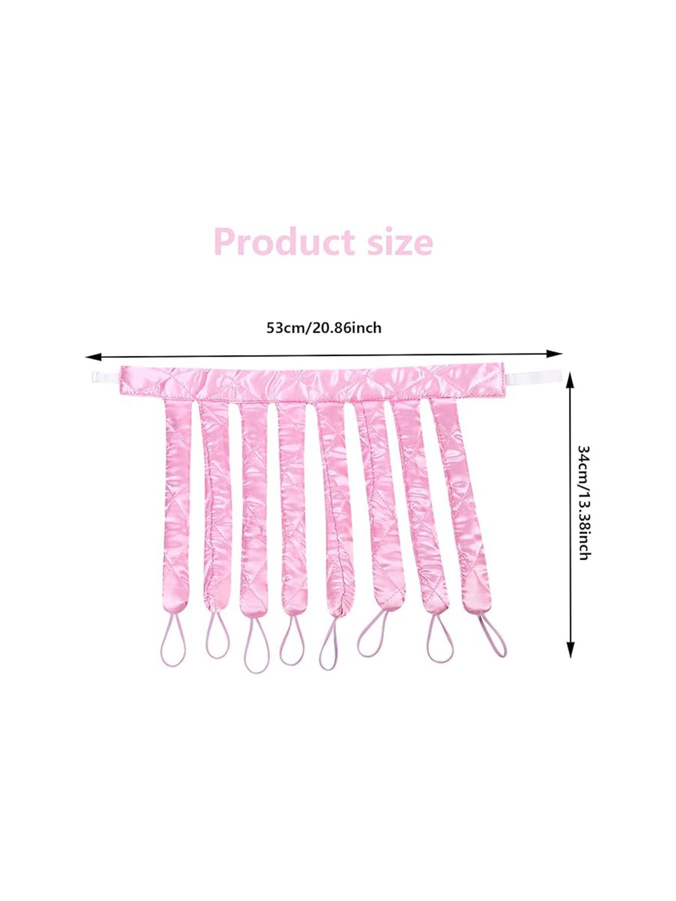 No Heat Hair Curler, Octopus Style No Heat Hair Roller, Soft No Heat Wave Curling Tool, Overnight DIY Hairstyle Accessory, Heatless Hair Curler 8 Detachable Claw Straps & Adjustable Headband Overnight Curlers to Create Natural Waves and Curls for Women an