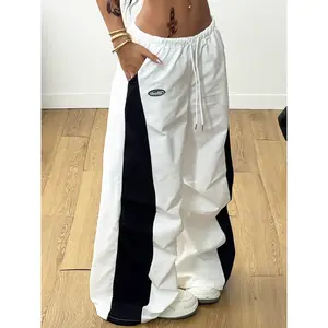 Women's Casual High Waist Pants, Letter Print, Street Style, Commuting, Vintage Retro Design, Comfortable Fit