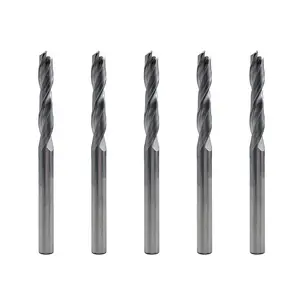 LU&MN 1/4" Solid Carbide Jobber Drill Bits with Straight Shank, 118° Point Angle, Made from K20 Tungsten Carbide for Stainless Steel Alloy Tool Accessories Cutting Machine Shop Industrial