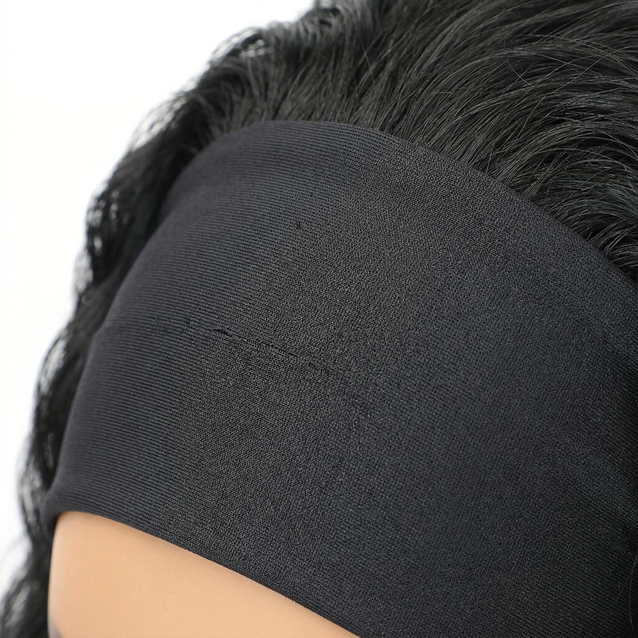 Silk Satin Ribbon Deep Wave Synthetic Headband Wig - No glue, no lace design, convenient headband wig for women without the need for adhesive | Four Seasons Series Deep Wave Hair Accessory Beauty Enhancer