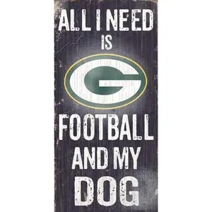 Fan Creations N0640 Green Bay Packers Football And My Dog Sign