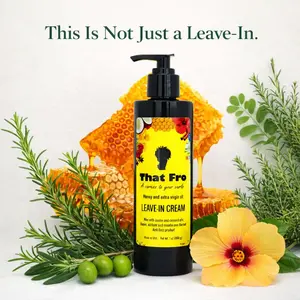That Fro Leave-in Cream with Honey & Extra Virgin Oil for Curly Hair - Anti-Frizz Formula for Soft & Smooth Texture