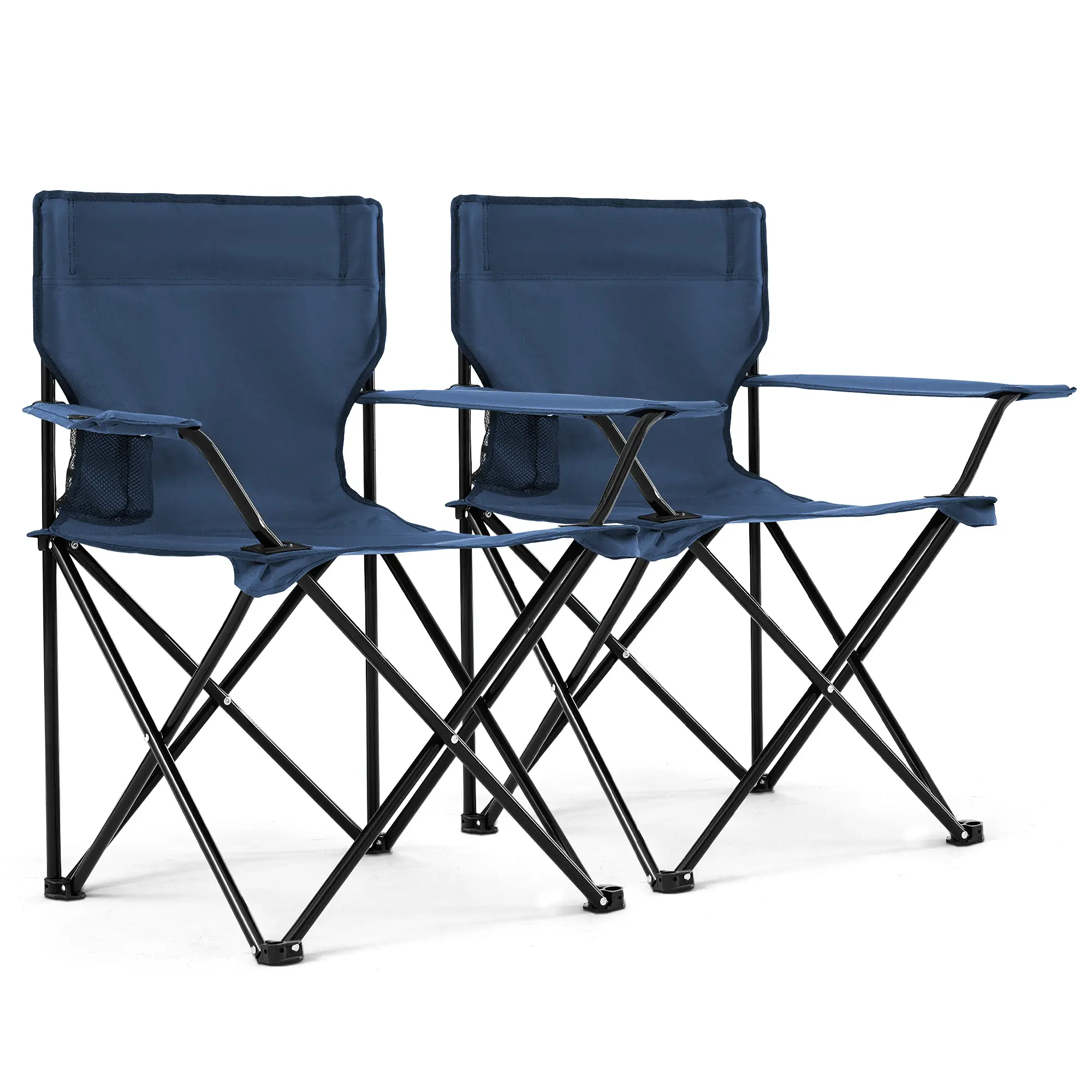 Foldable Camping Chair Set of 2-navy