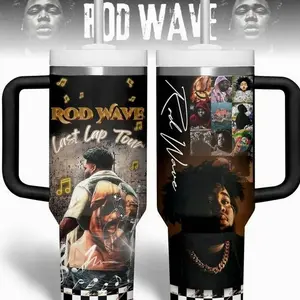 R0d Wave Music Custom Cup 40 oz Tumbler With Handle
