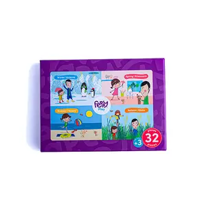 Bilingual Puzzles to Learn Spanish and English Seasons