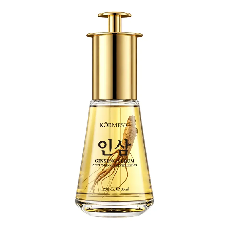 KORMESIC 2-Pack Ginseng Anti-Wrinkle Face Serum, Korean Red Ginseng Polypeptide Essence, Moisturizing Neck Cream, Reduces Wrinkles, Lifts Sagging Skin, anti aging neck cream,35ml Each