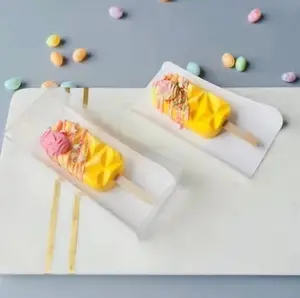 Clear Cakesicle Box White Insert 6 Count