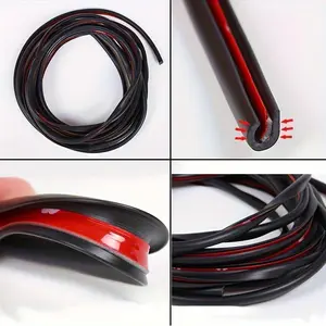 1pc 500cm/196.85in Car Door Protector, U-Shape Universal Car Door Edge Guard, Rubber Molding Seal Anti-scratch Protection Strip
