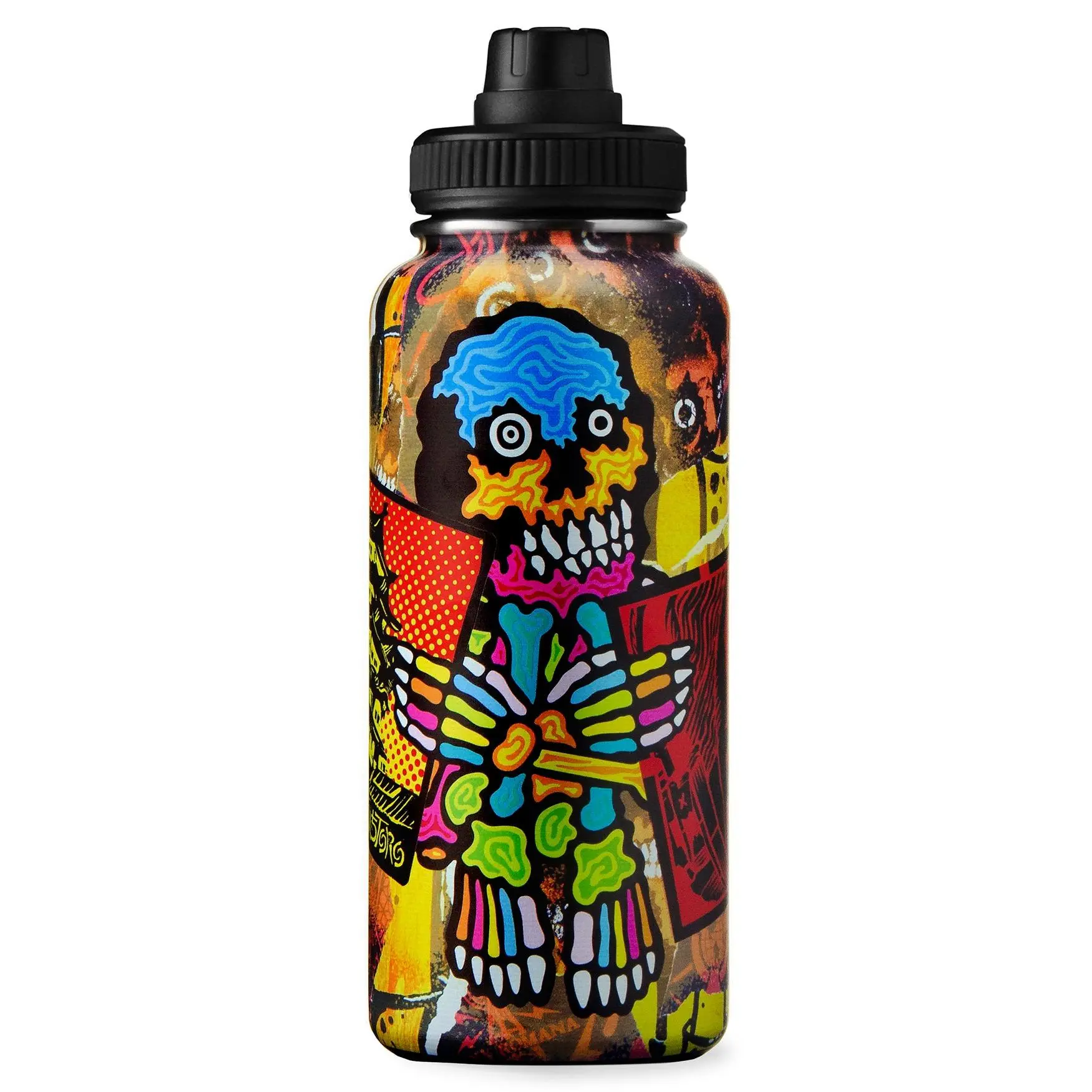 32 oz Insulated Water Bottle with Straw, Chug & Cap Lids - Drink In Style with Stainless Steel Drinkware for Sports, Gym & Travel Flasks