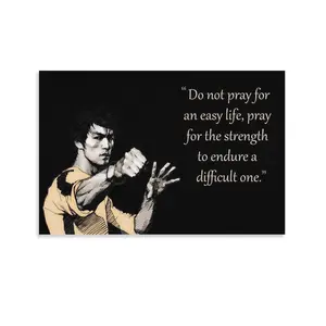Bruce Lee Poster Picture Canvas Wall Art Print Home Room Decor