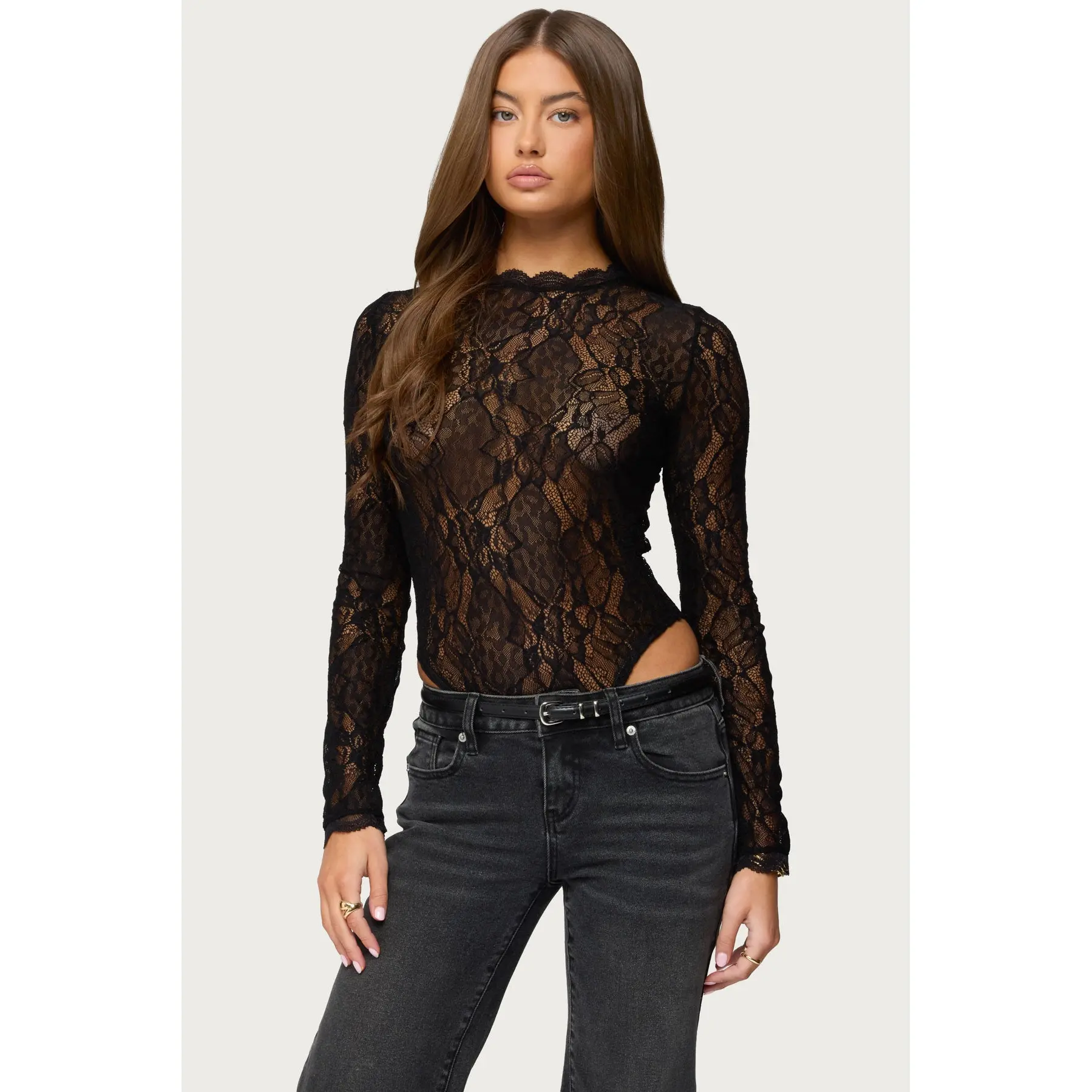 Rosalinda Sheer Lace Bodysuit Rosalinda Sheer Lace Bodysuit