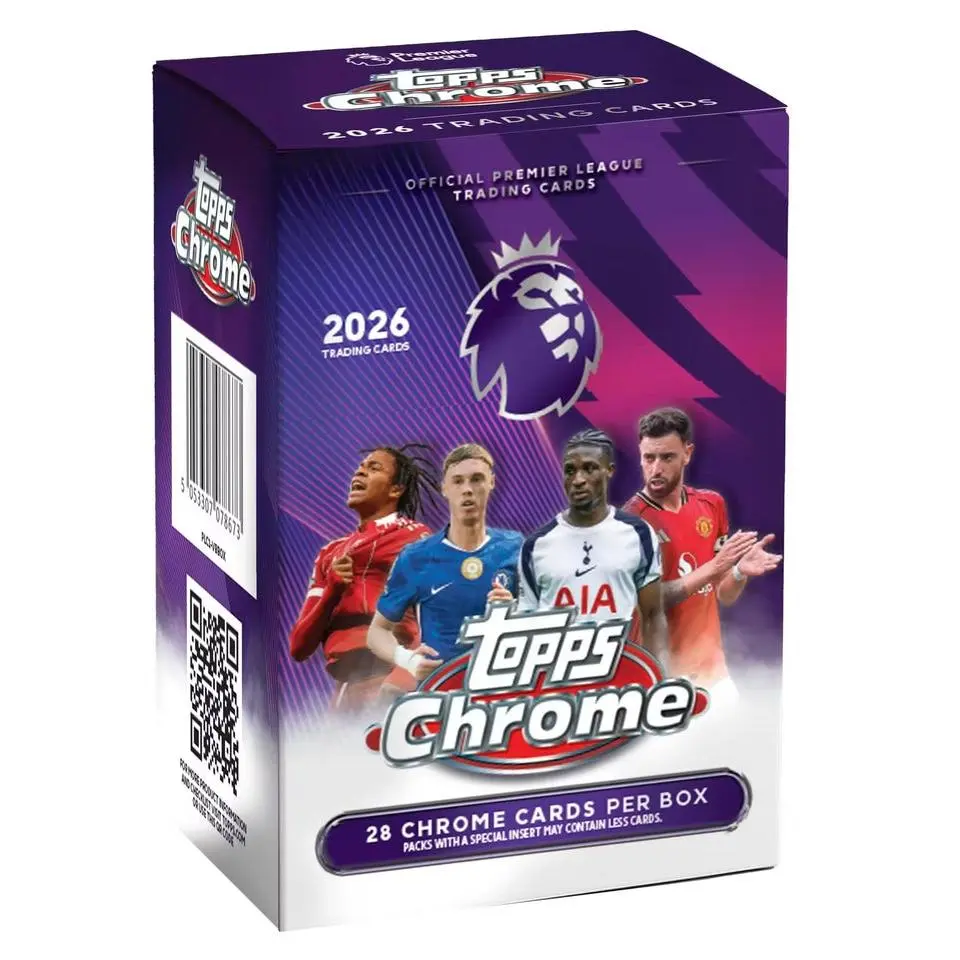 2026 Topps Chrome Premier League EPL Blaster Trading Cards