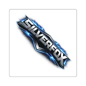 Silverfox Text Logo Sticker