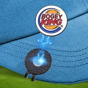 (Bogey King) Premium Golf Ball Marker with High-Quality Magnetic Hat Clip – Durable, Strong Hold, and Easy Access on the Course ball marker