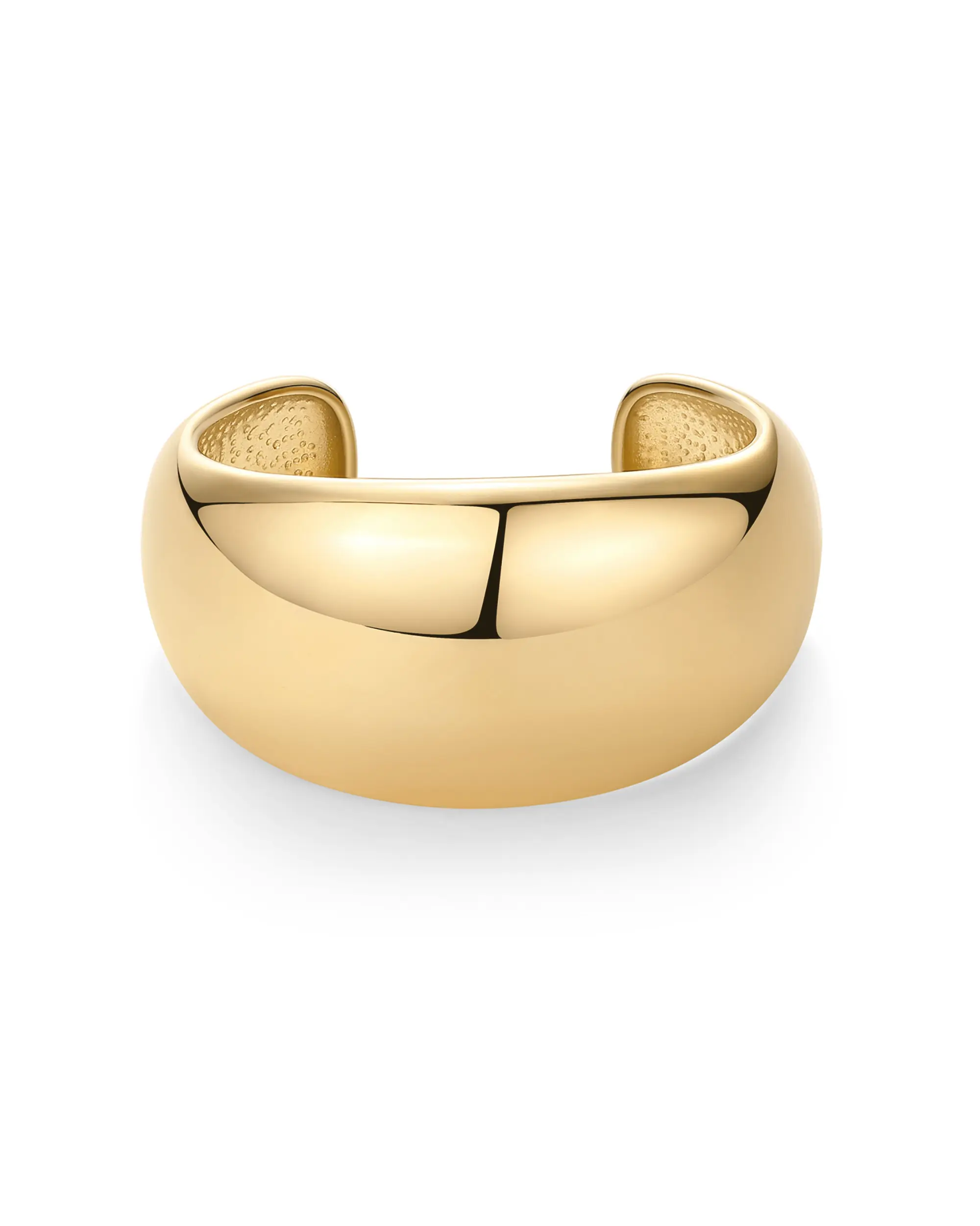 PAVOI 14K Gold Plated Chunky Cuff Bracelets for Women - Stainless Steel Statement Bangle Bracelet - Waterproof Bold Dome Bangles PAVOI 14K Gold Plated Chunky Cuff Bracelets for Women - Stainless Steel Statement Bangle Bracelet - Waterproof Bold Dome Bangles