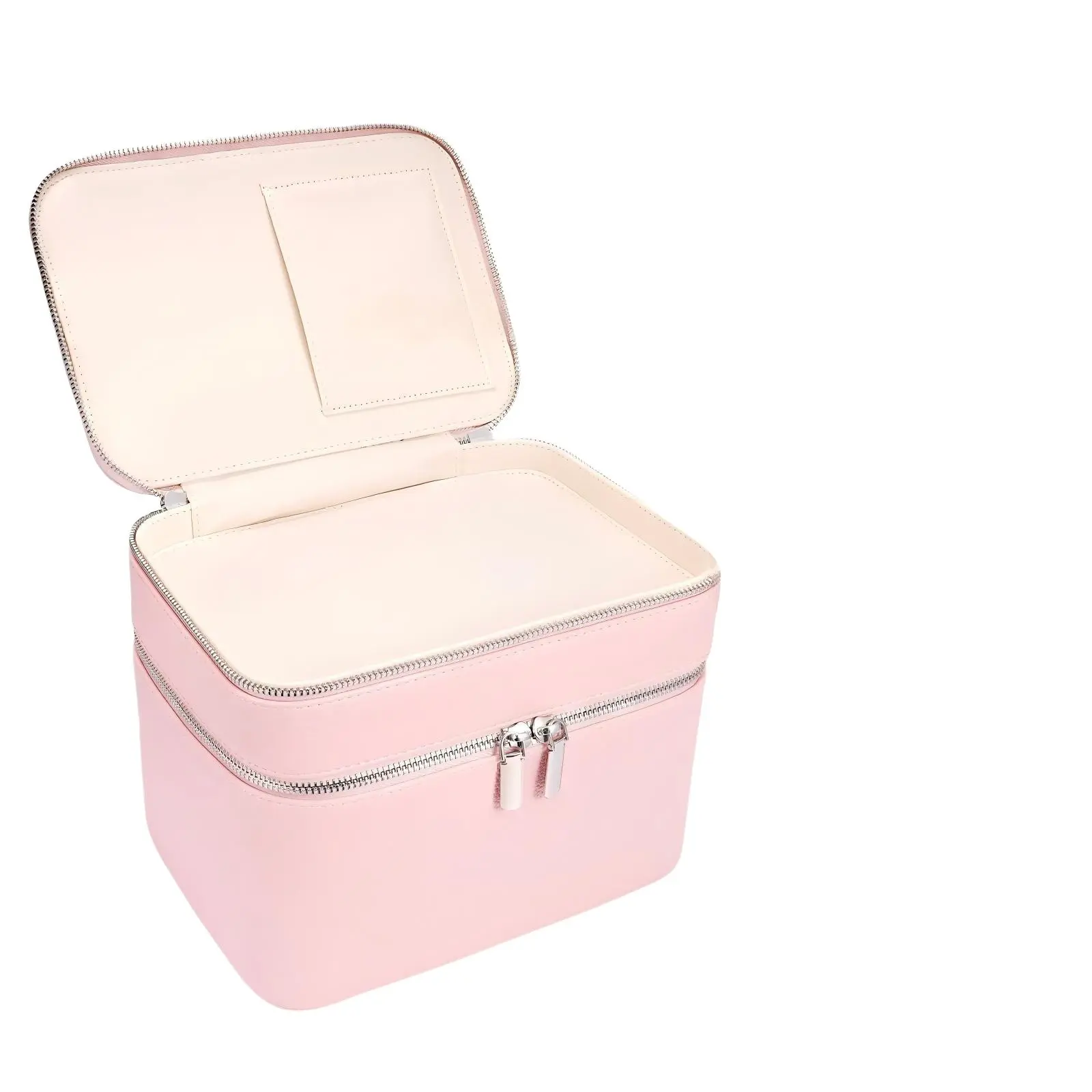 Double Layer Compact Skincare Tool Storage Bag, Detachable Compartment Travel Wash Bag, Multi-Color Options, Portable Handheld Makeup Bag, Makeup Organizer Pouch, Cosmetic Pouch, Travel Cosmetic Bags, Cosmetics Bag