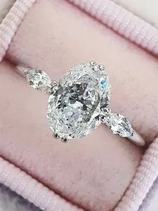 1 Pc Charm Cubic Zirconia Gemstone CZ Ring For Women For Wedding Engagement Anniversary Party Band Jewelry Valentine's Day Gift