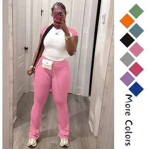 Women Two Piece Casual Outfits Set Cute Raglan Sleeve Set Sweet Casual Sweatsuits Set Short Sleeve Matching Sets Tracksuit Comfort Short Top Tight Pants Two Piece Set