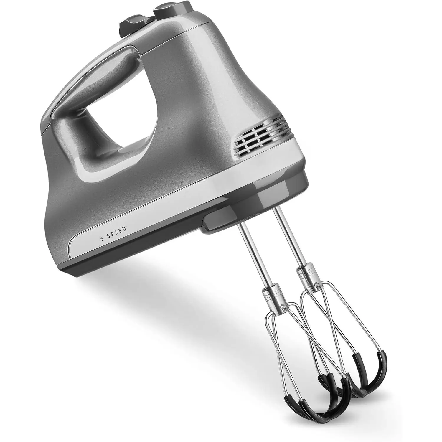 6-Speed Kitchen Hand Mixer with Speed Control, Flex Edge Beaters, 2x Surface Area Beaters for Faster Thorough Mixing, Integrated Storage Clip for Securing Accessories, 2X The Surface Area