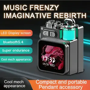 Mini touchscreen Bluetooth speaker for gamers, outdoor smart wireless digital display speaker, gift