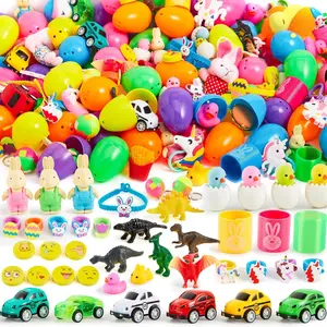 24/50/100 Preassembled Toy Easter Eggs, Treasure Hunt Game, Party Favors for Boys Girls, kids educational toyClassroom Prizes, Outdoor Games for Children, Kids Fun