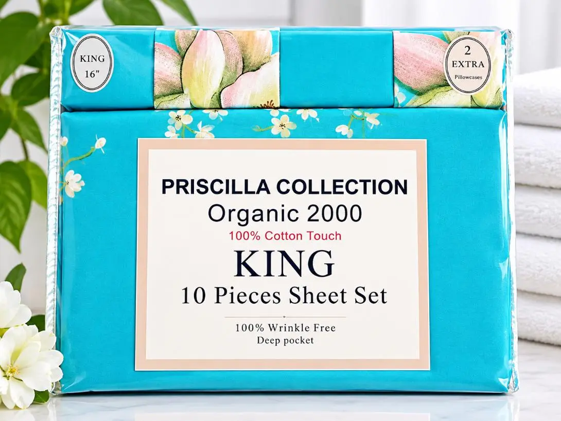 Priscilla  collection 10 pieces sheet set