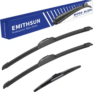 ®   Windshield Wiper Blades Replacement for Jeep Wrangler 2007-2017,That Meet OEM Quality Front Rear Wipers Blade Set for My Car -15"+15"+13"(Set of 3)