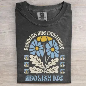 Comfort Colors Abolish ICE T-shirt, Protest Graphic Tee, Unisex Gift 4