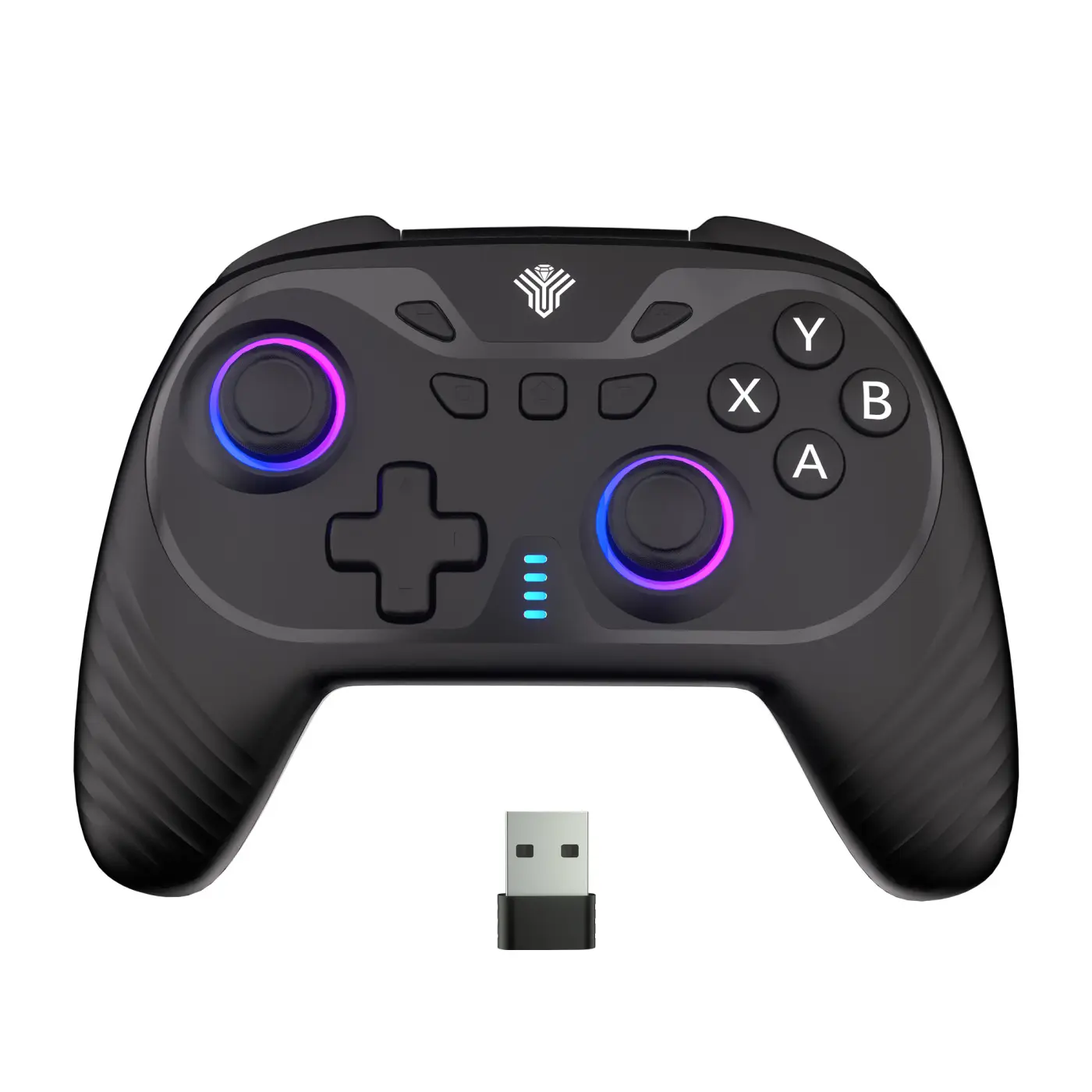 YUYIU Wind Chaser 2 Multiplatform Game Controller for Switch/PC, Steam/Android, Hall Effect Anti-Drift Joysticks, 1000Hz Rate, Linear Triggers, 6-Axis Gyro, Dual Vibration, Macro Back Buttons, Replaceable D-Pad, RGB Lighting, 1000mAh Battery