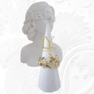 LaYaiBoutique #1545 14k Gold Leaf Style Ring High Quality