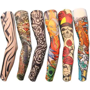 Temporary Fake Slip On Tattoo Arm Sleeves Kit, Art Design For Party & Cosplay