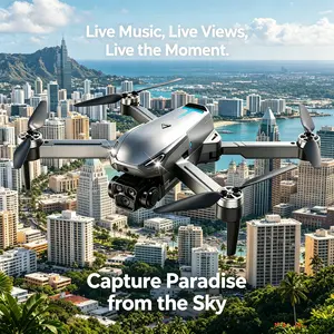 2026 Foldable Aerial M8 Pro Drone with 4K UHD EIS Anti-Shake Camera, GPS Precise Positioning System, 5G WiFi FPV Real-time Transmission,   Intelligent Obstacle Avoidance, Auto Return, 360° Stunt Roll, 2 Batteries for Adults Beginners Aerial Photography