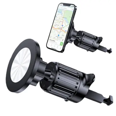 2025 Magnetic Vacuum Car Mount Mobile Phone Holder Foldable Double-sided Suction Cup For IPhone 16 15 14 13 12 Pro Android Stand - 34