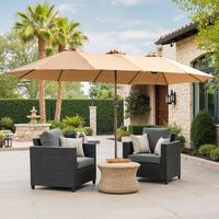 Khaki | Regular Umbrella with Base