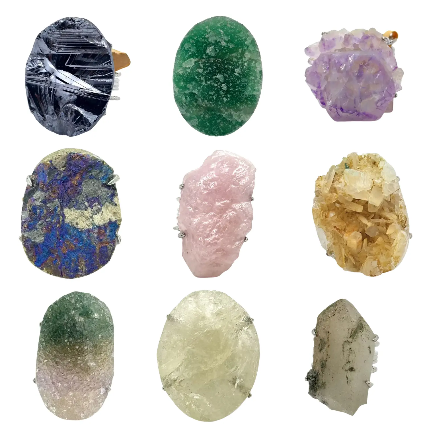 Tray 3 -【No.160-168 】Unique Handmade Crystal Ring