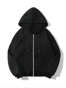 Regular Fit Hooded Long Sleeve Zip-Up Knit Sweatshirt for Men, Comfortable and Stylish Casual Jacket for Everyday Wear, Perfect for Layering