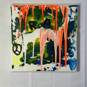 "Mental Lapse" a 12x12 Canvas by Rushed Antics Hard Cover