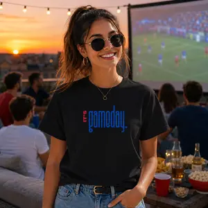 Game Day Graphic T-Shirt, Unisex Cotton Sports Fan Tee, Soccer Football Baseball Watch Party Shirt, Tailgate Outfit, Casual Summer Fan Gift