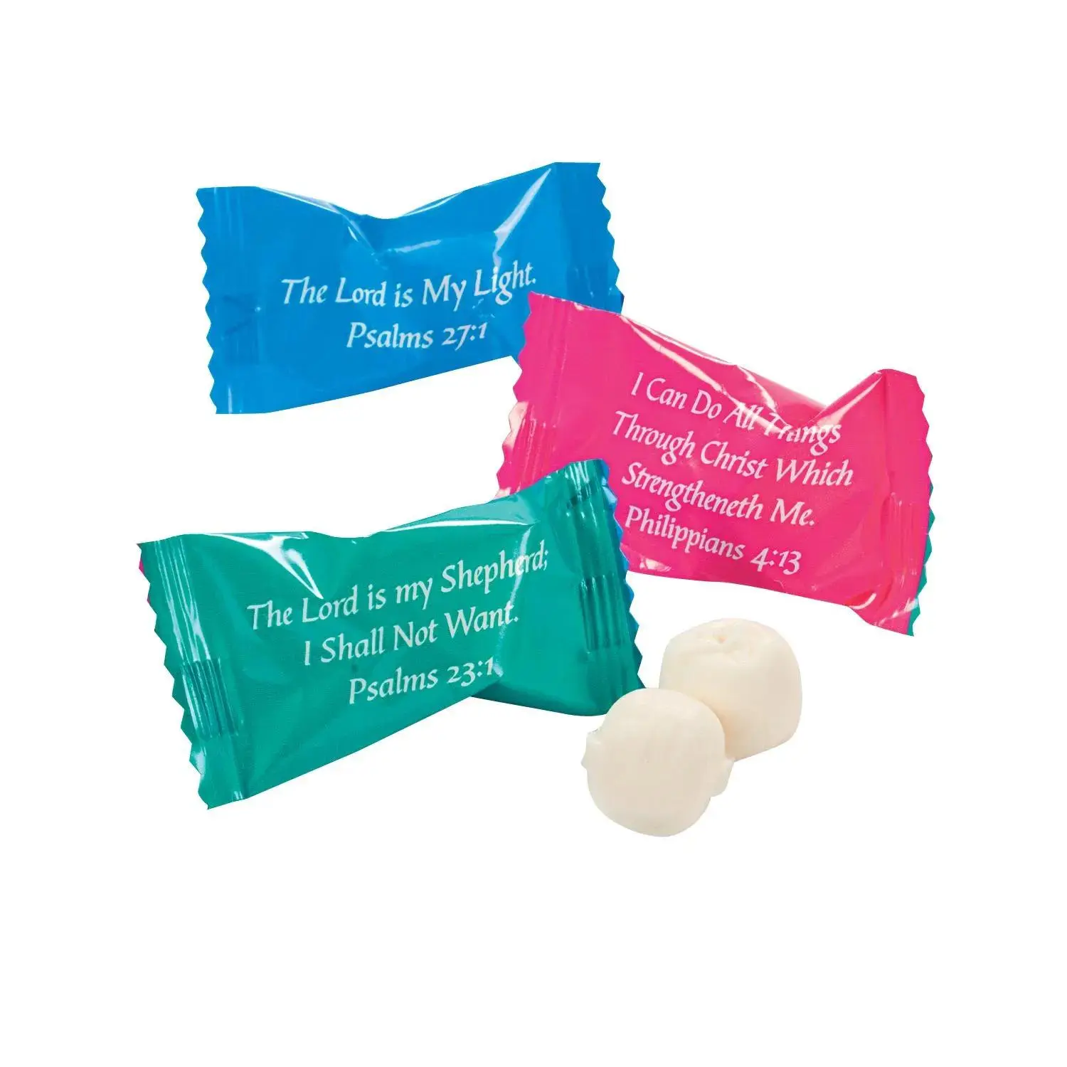 14 oz. Bible Verse Wrapped Classic Buttermints - 108 Pc.