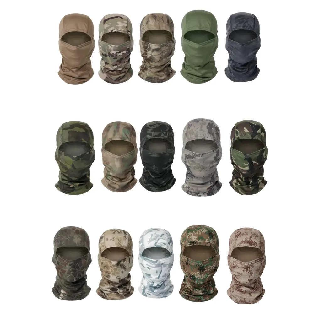 PAKNADA 1-Pcs Tactical Balaclava Full Face Mask, Lightweight Breathable Outdoor Face Cover for Hiking, Biking, Skiing & Camping